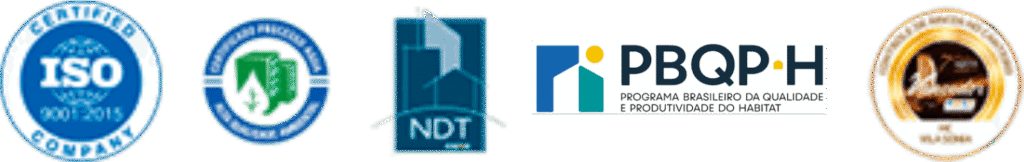 Certificações ISO 9001, PBQP-H e demais selos de qualidade